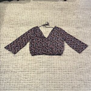 Paisley V-Neck Women's Top